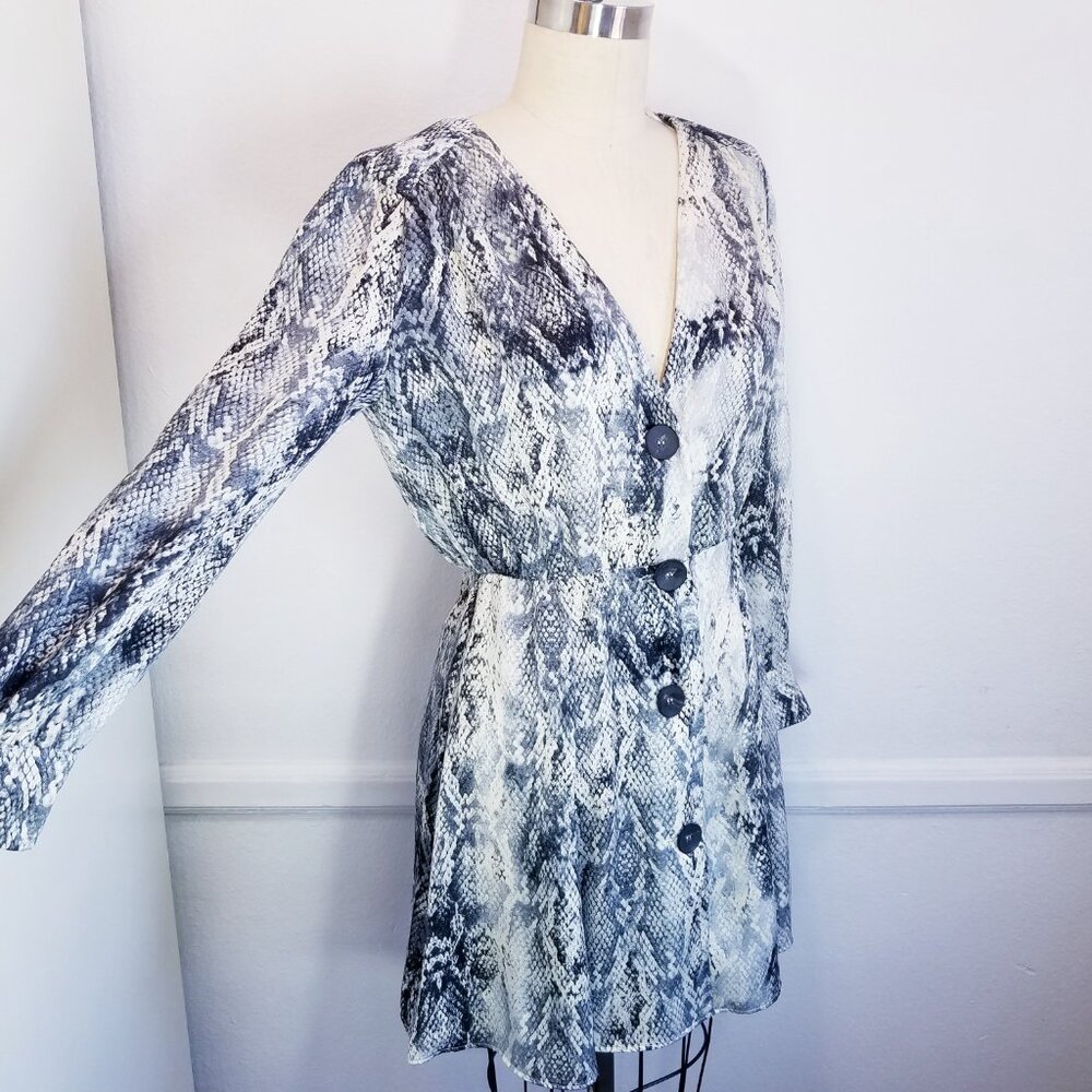 NEW Zara Basic | Long Sleeve Mini‎ Dress, size S